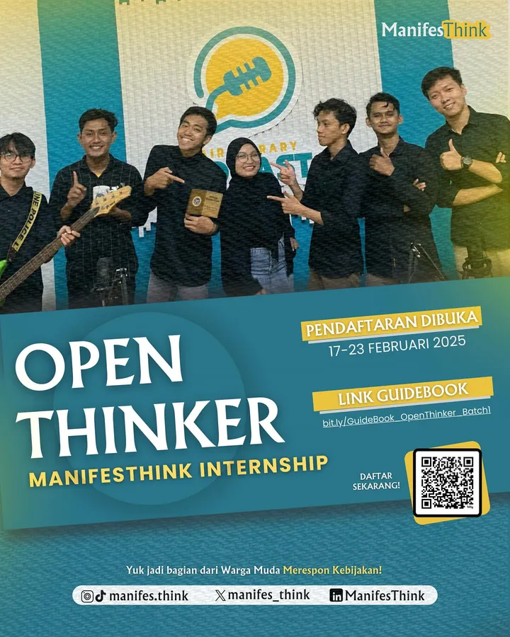 Open Thinker Batch 1, pendaftaran magang ManifesThink pertama kali dibuka.